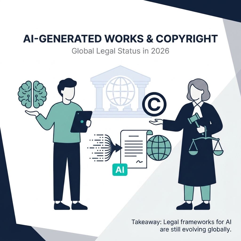 AI-Generated Works Copyrightability: Global Legal Status 2026
