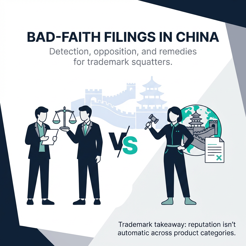 Bad-Faith Trademark Filings in China: Detection, Opposition & Remedies 2026