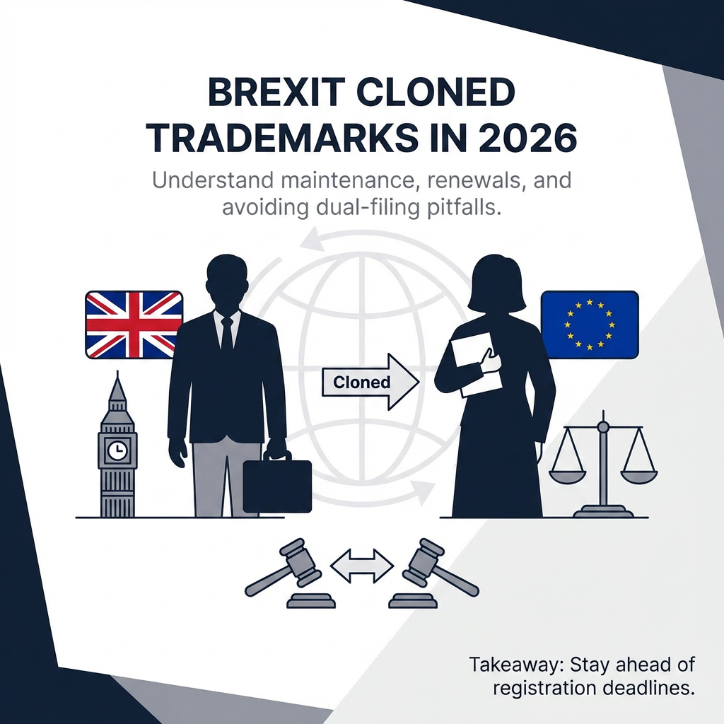 Brexit Cloned Trademarks in 2026: Maintenance, Renewals, and Avoiding Dual-Filing Pitfalls