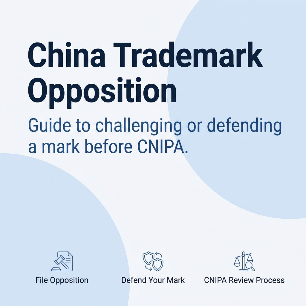 China Trademark Opposition: Challenging or Defending a Mark Before CNIPA