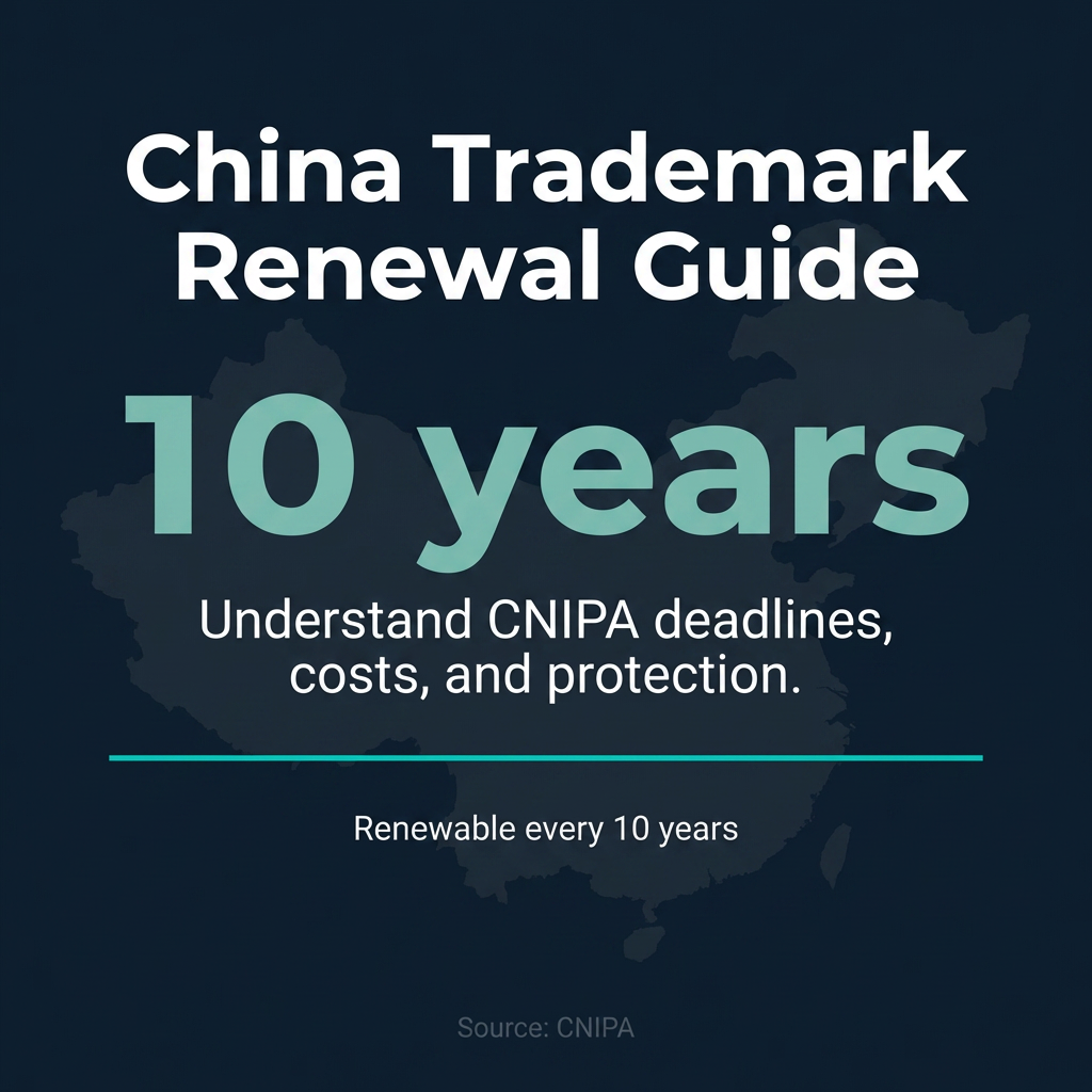 China Trademark Renewal: CNIPA Deadlines, Costs, and Maintaining Protection