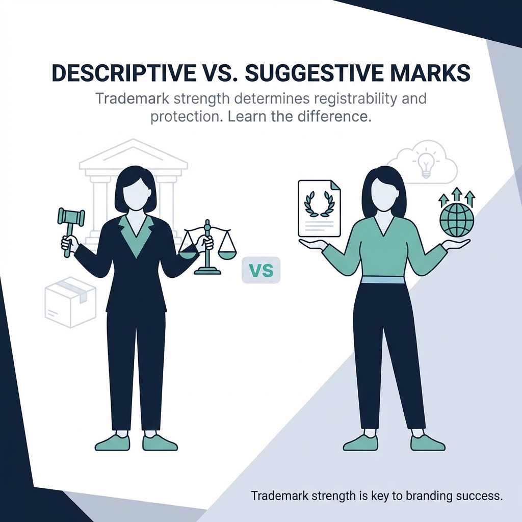 Descriptive vs Suggestive Marks: Understanding Trademark Strength