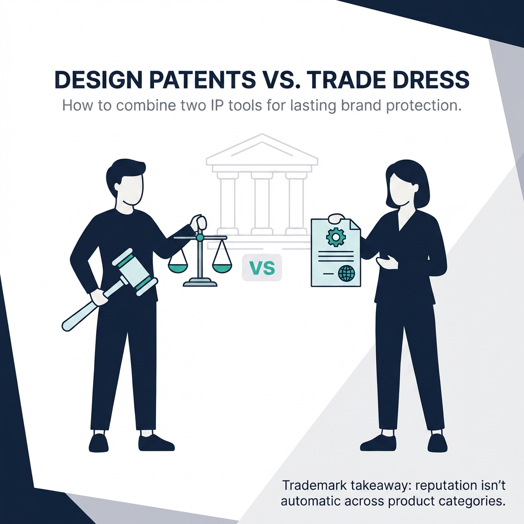 Design Patents vs Trade Dress 2026 US