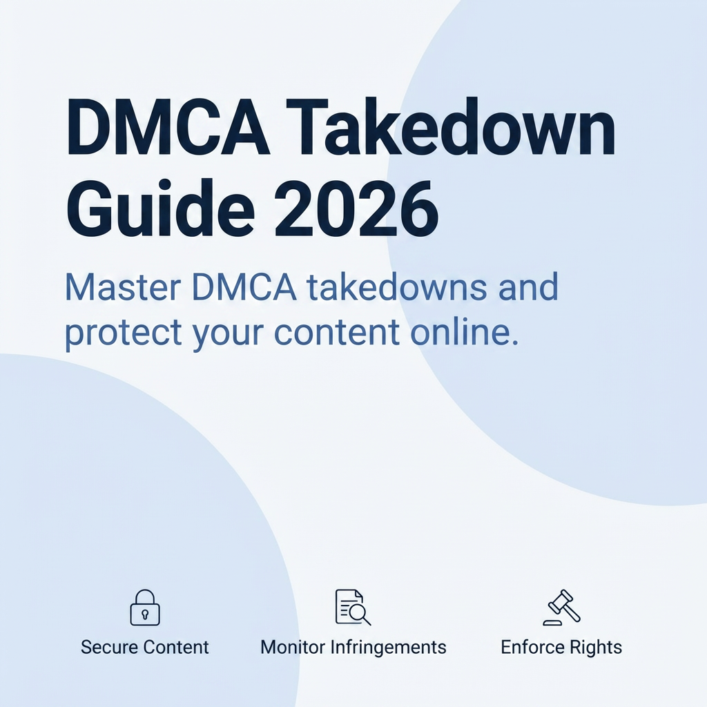 DMCA Takedown Notices Guide 2026