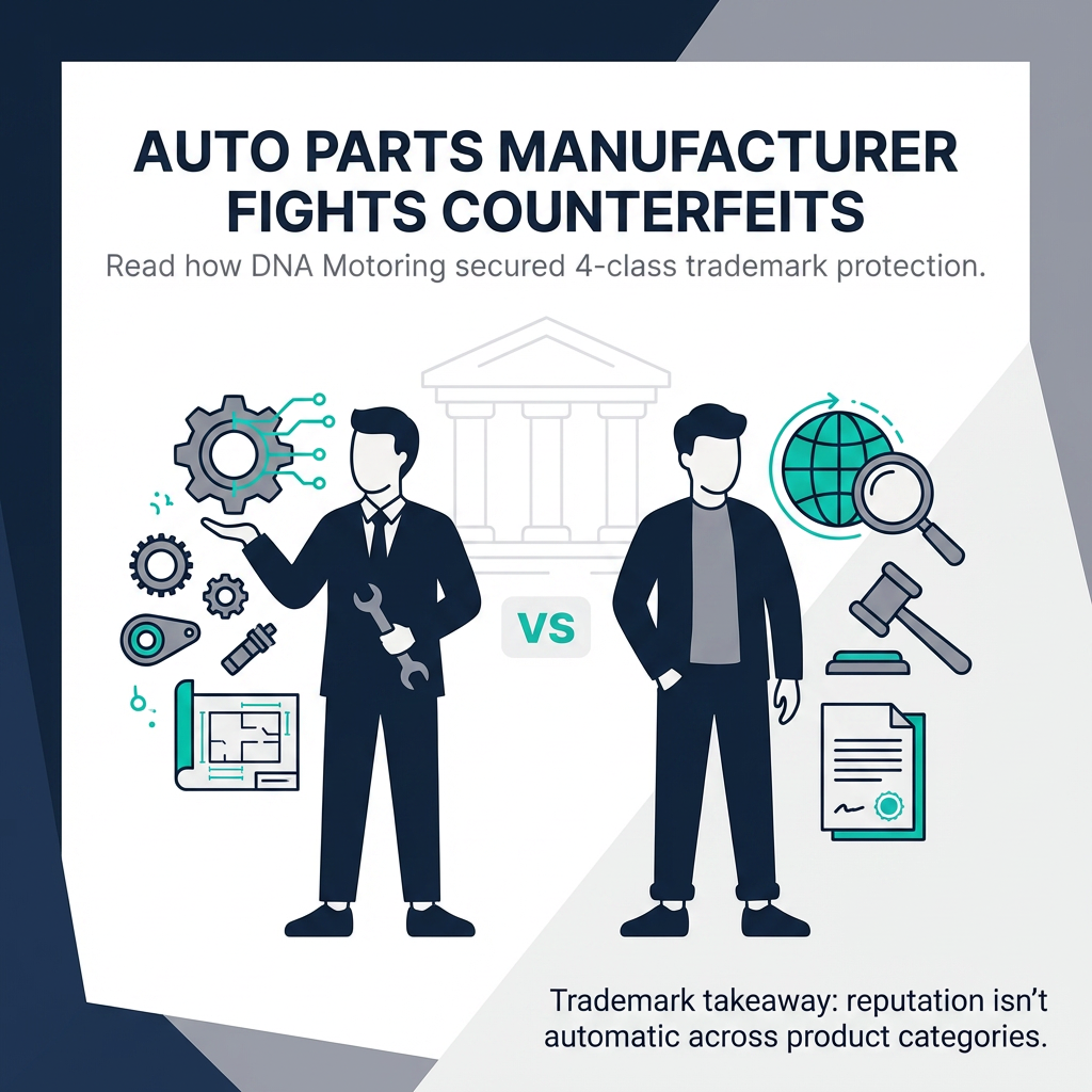 How a US Auto Parts Manufacturer Secured 4-Class Trademark Protection to Combat Counterfeiting