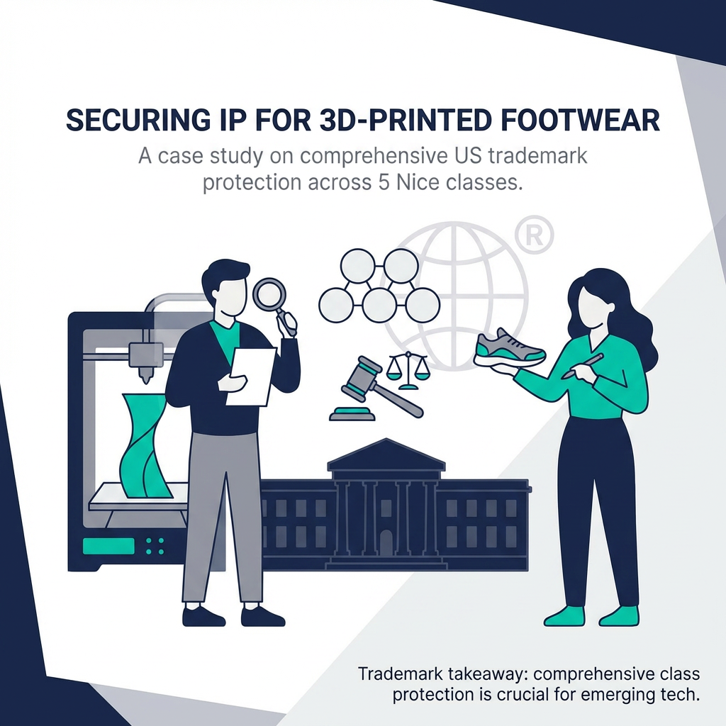How ELASTIUM Secured 5-Class US Trademark Protection for 3D-Printed Footwear
