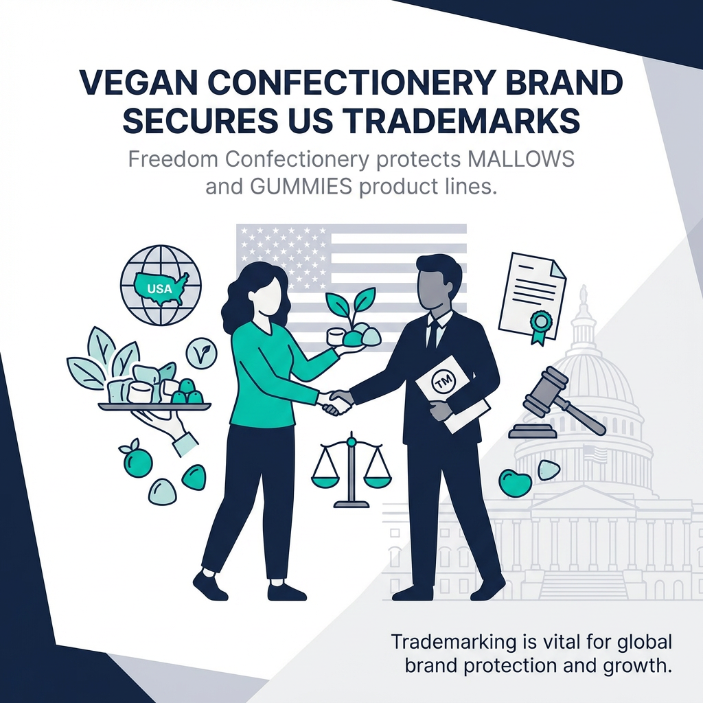 How a Pioneer Vegan Confectionery Brand Secured Dual US Trademarks for Two Product Lines