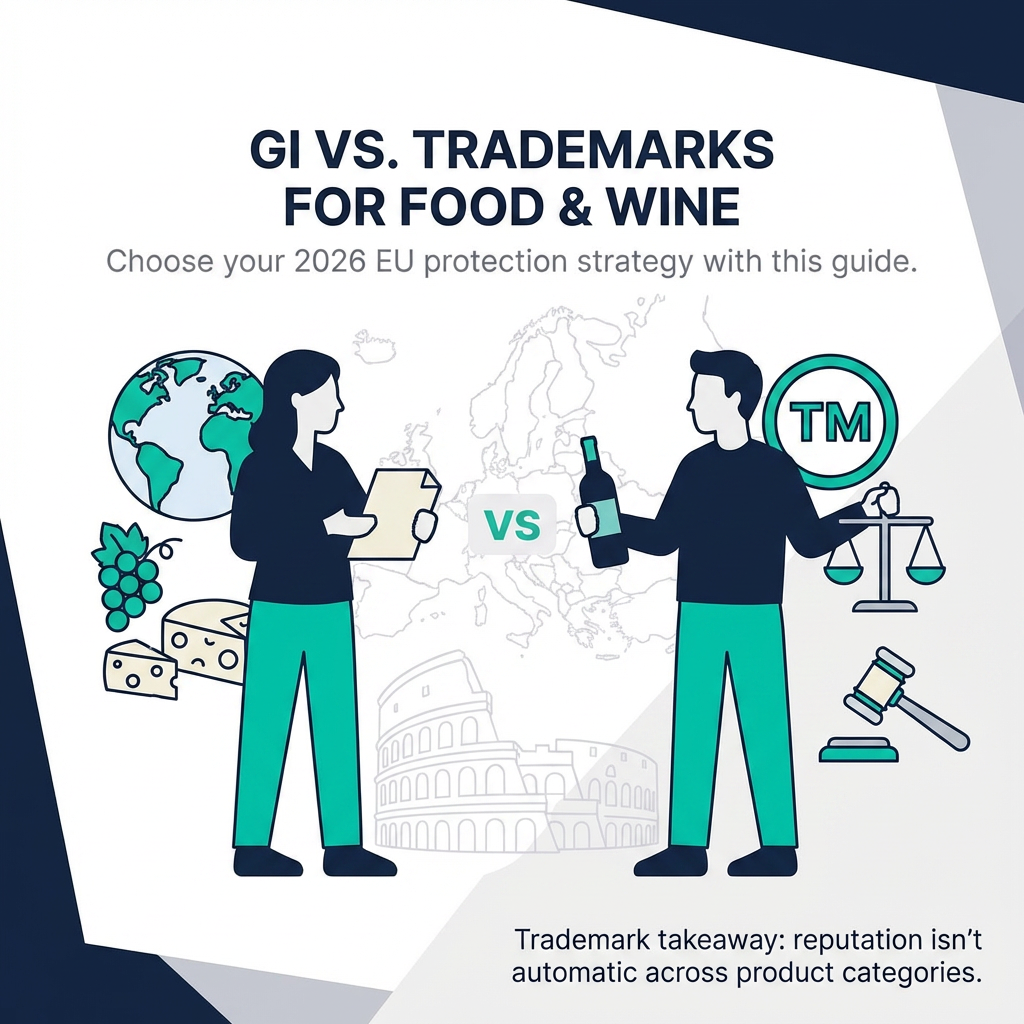 Geographic Indications (GI) vs. Trademarks: Protection Strategy for Food & Wine 2026