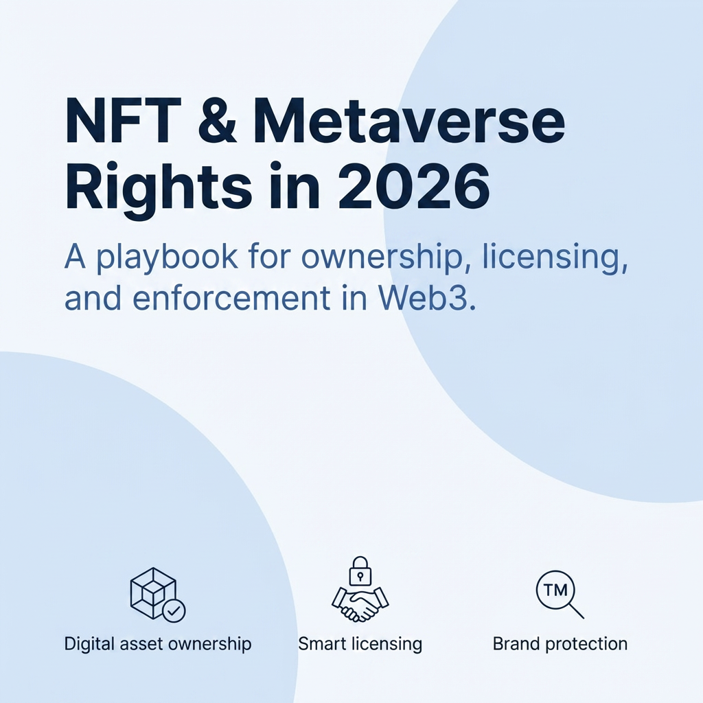 NFT & Metaverse Trademark Rights: Ownership, Licensing & Enforcement 2026