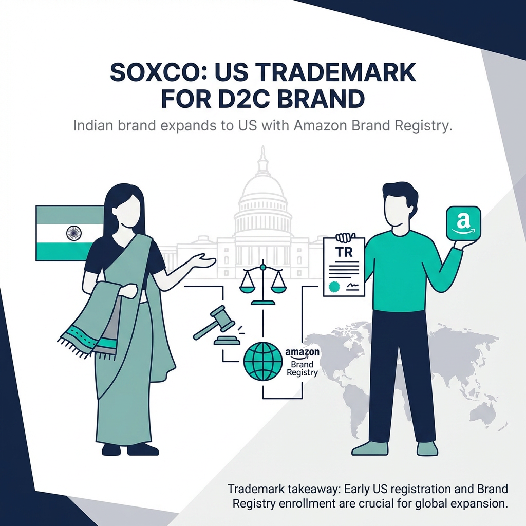 Case Study: SOXCO — Indian D2C Brand With 1M+ Customers Secures US Trademark
