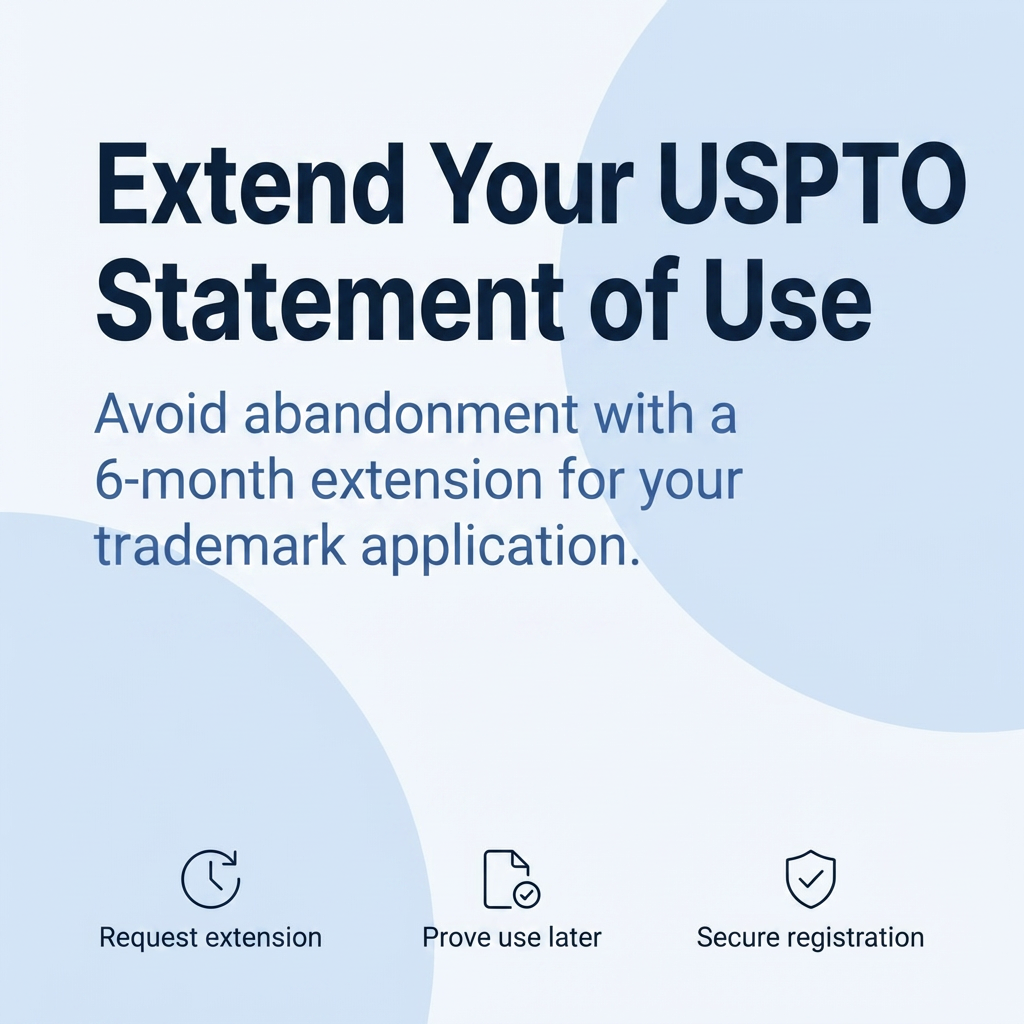 US Statement of Use Extensions: 2026 USPTO Rules